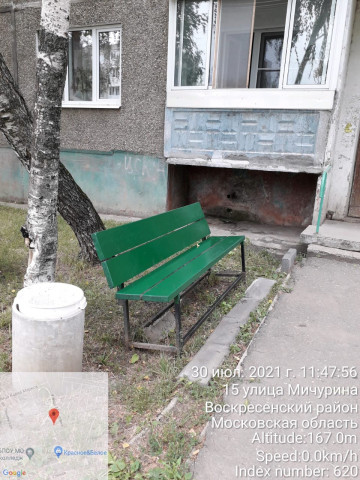 Покраска лавочек на дворовых территориях