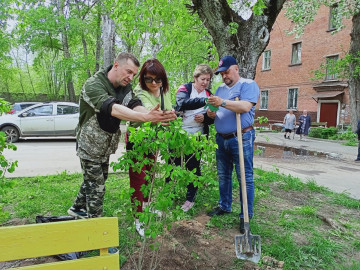 Акция "Лес Победы". Коломенская 15.