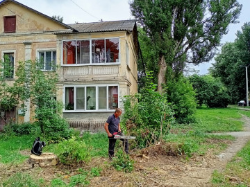 Привели прилегающую территорию к многоквартирному дому
