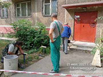 Ремонт лавочек на придомовой территории мкр. Цемгигант