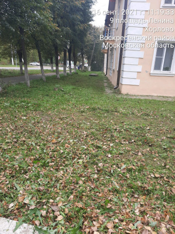 Окос придомовой территории рп. Хорлово