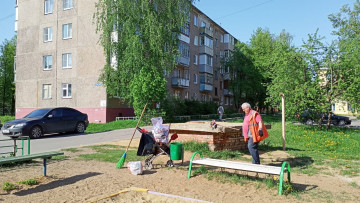 ✅ Уборка подъездов и дворов на территории Гиганта