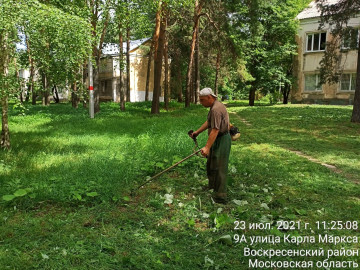 Окос придомовой территории мкр. Цемгигант